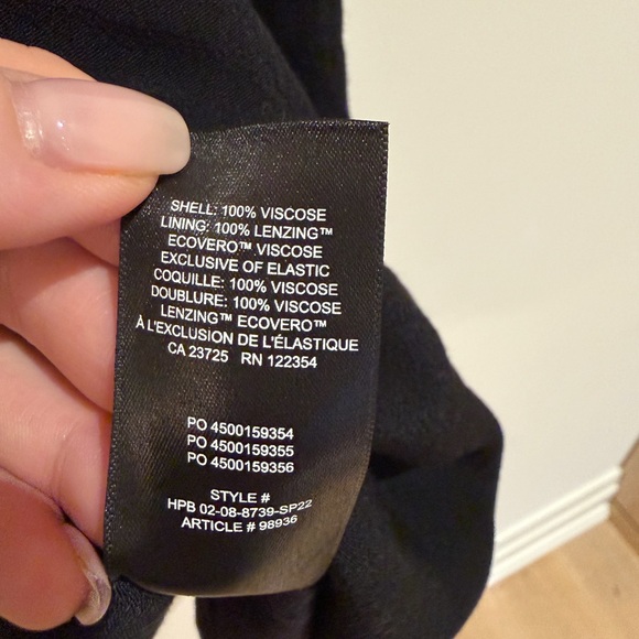 Black Ruched Mini Dress - Picture 4 of 4